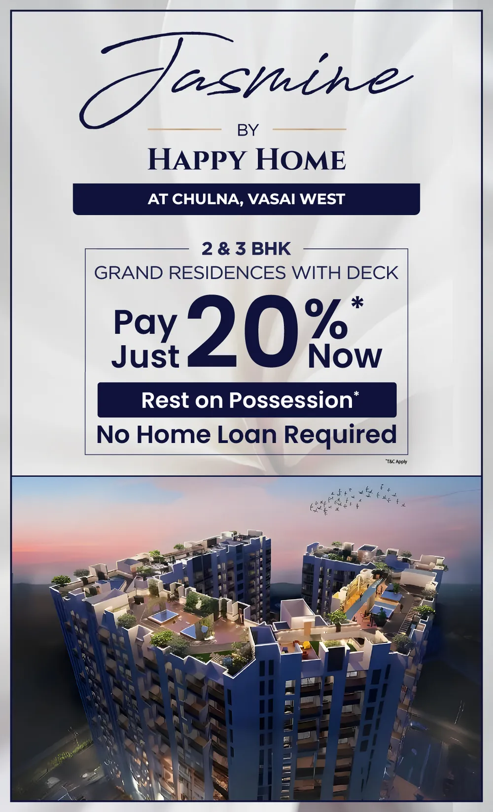 2 3 BHK Grand Residences In Vasai West