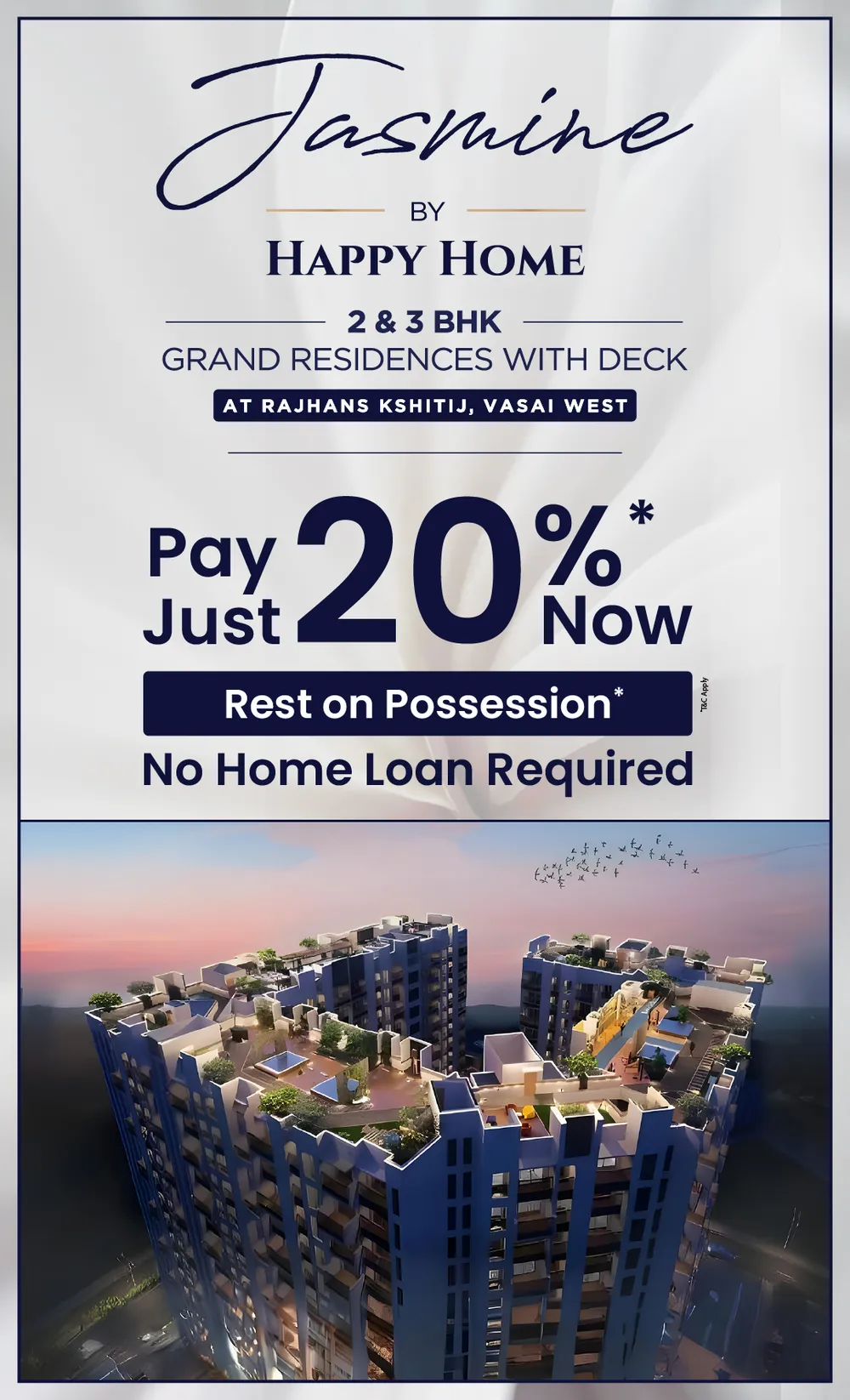 2 3 BHK Grand Residences In Vasai West